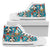 Day of the Dead Old School Girl Design Women High Top Shoes