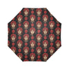 Day of the Dead Skull Girl Pattern Automatic Foldable Umbrella