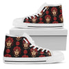 Day of the Dead Skull Girl Pattern Women High Top Shoes