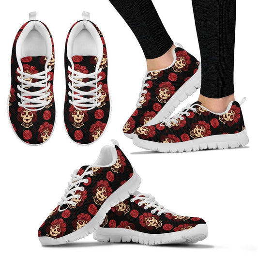 Day Of The Dead Skull Girl Pattern Women Sneakers Shoes