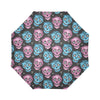 Day of the Dead Skull Print Pattern Automatic Foldable Umbrella