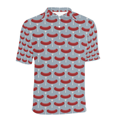 Sausage Print Design LKS301 Men Polo Shirt