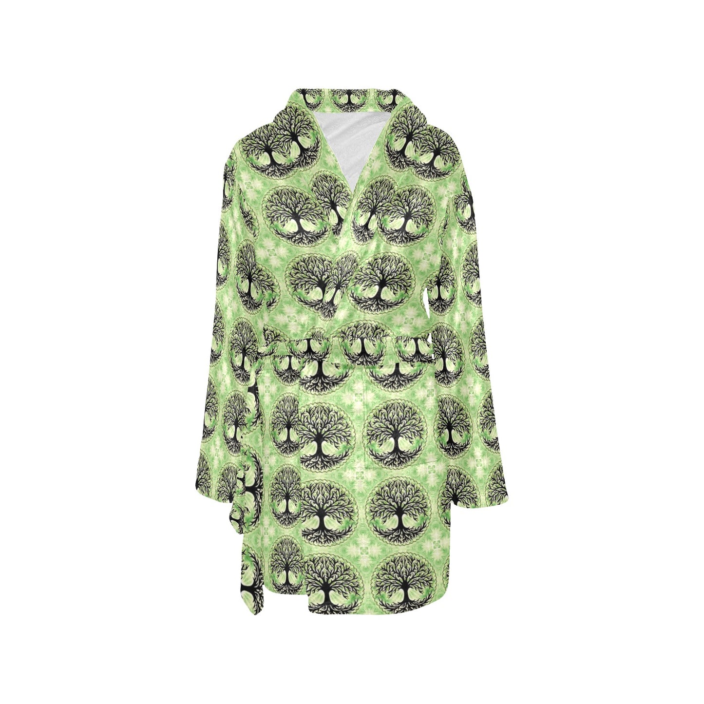 Celtic Pattern Print Design 010 Women's Fleece Robe