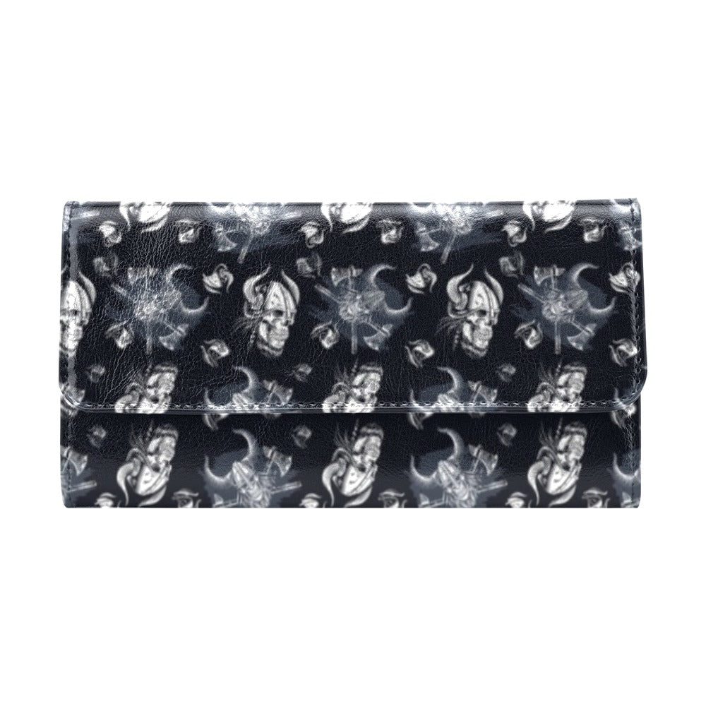 Vikings Print Design LKS304 Women's Trifold Wallet