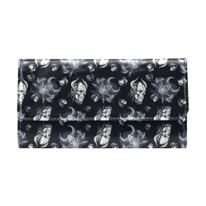 Vikings Print Design LKS304 Women's Trifold Wallet