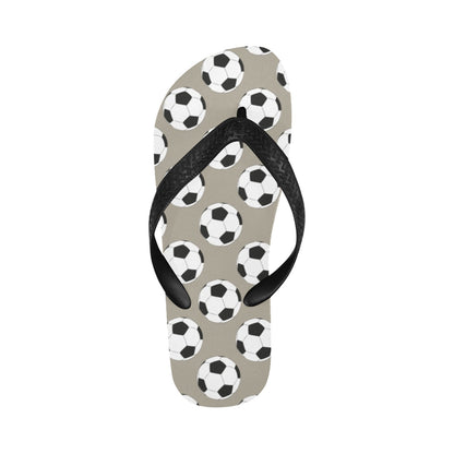Soccer Ball Print Design LKS302 Flip Flops