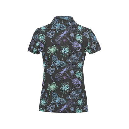 Butterfly Dragonfly Women's Polo Shirt