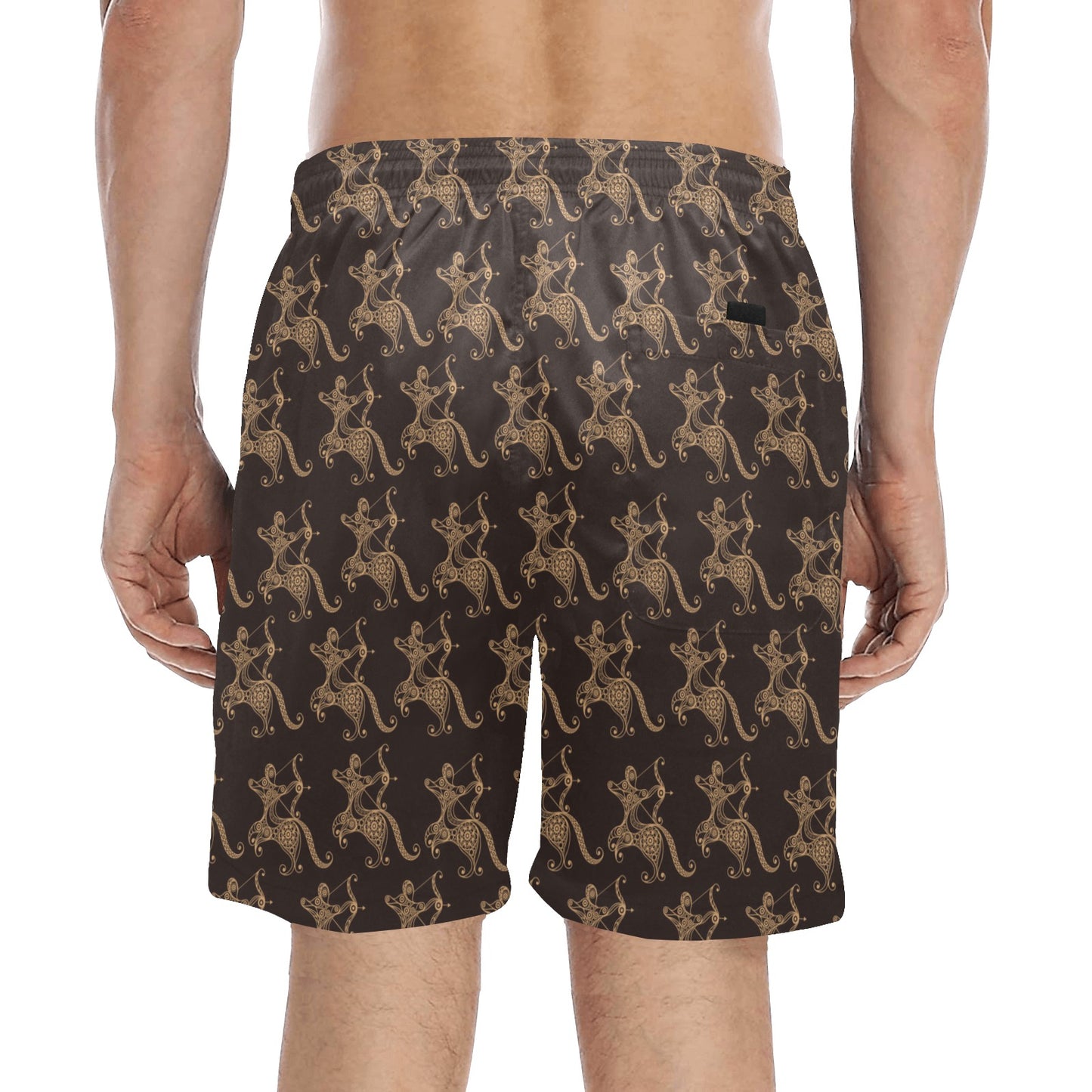 Sagittarius Print Design LKS301 Men's Swim Trunks Beach Shorts