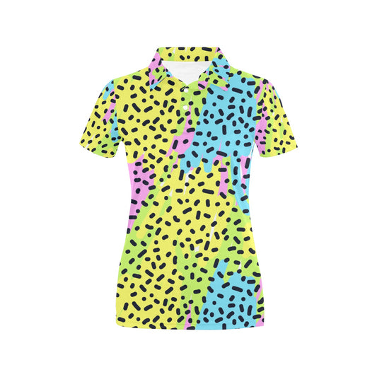 90s Pattern Print Design 2 Women's Polo Shirt
