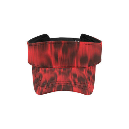 Skull Red Print Design LKS306 Unisex Sun Visor