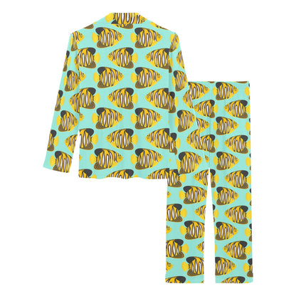 Angelfish Print Design LKS402 Women's Long Pajama Set