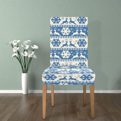 Reindeer Print Design LKS401 Dining Chair Slipcover