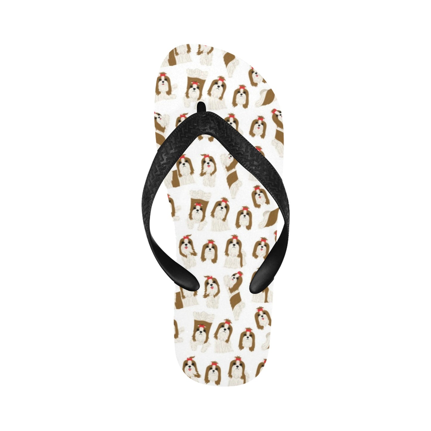 Shih Tzu Print Design LKS302 Flip Flops