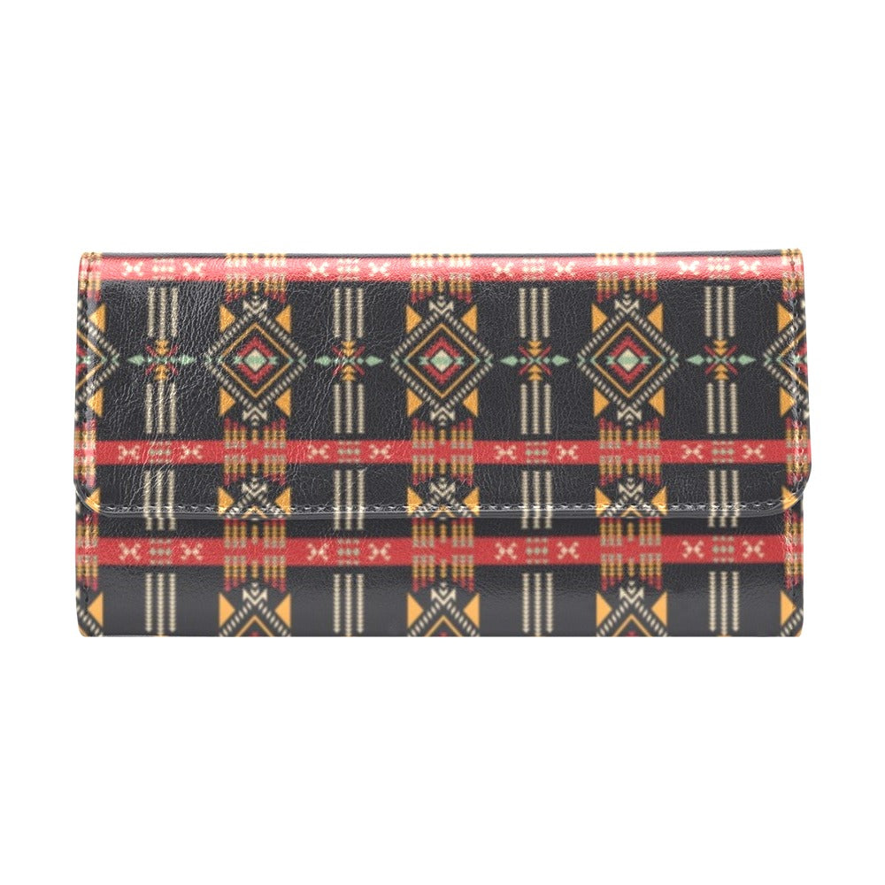 Southwest Pattern Print Design LKS303 Women's Trifold Wallet