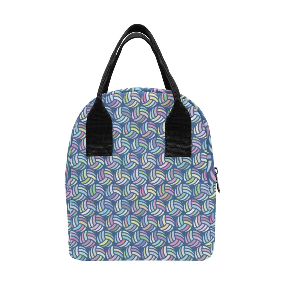 Volleyball Print Design LKS301 Insulated Lunch Bag