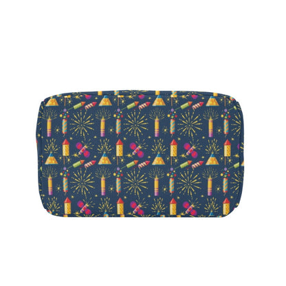 Firework Sparkling Rockets Print Design LKS306 Insulated Lunch Bag