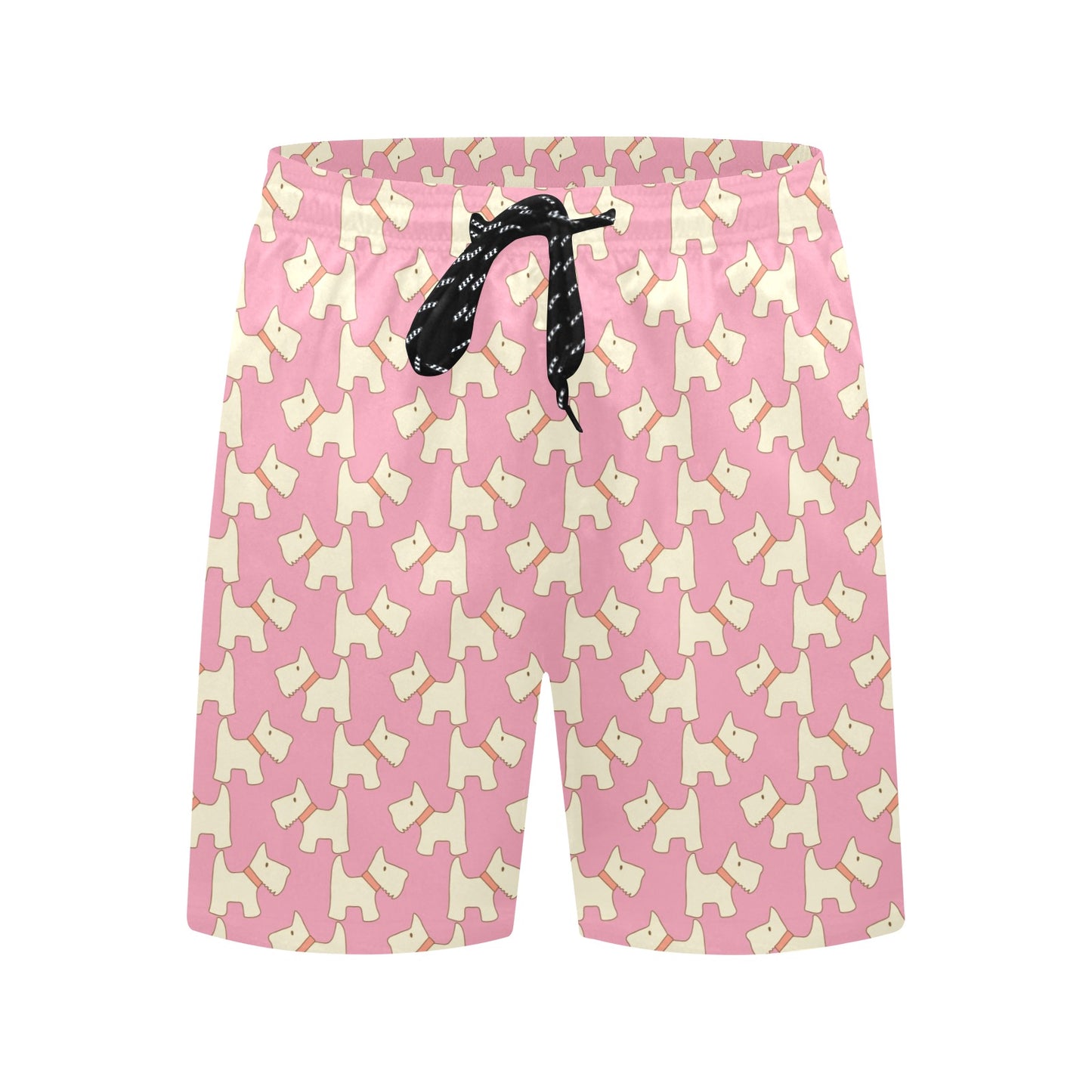Scottish Terriers Print Design LKS306 Men's Swim Trunks Beach Shorts