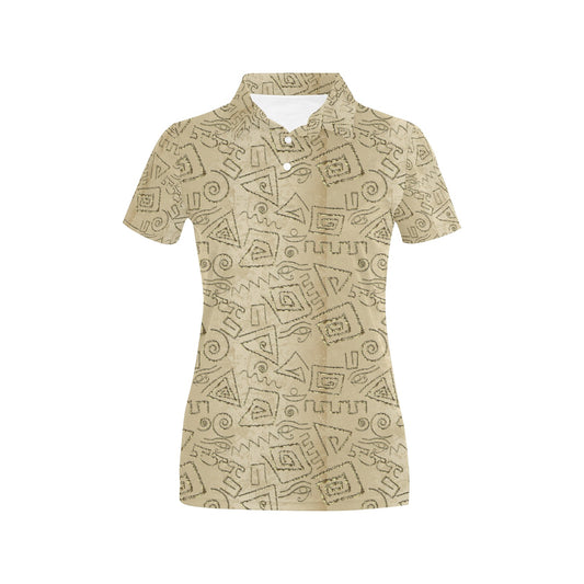 Ancient Greek Print Design LKS3013 Women's Polo Shirt