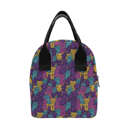 Yorkshire Terriers Print Design LKS3010 Insulated Lunch Bag