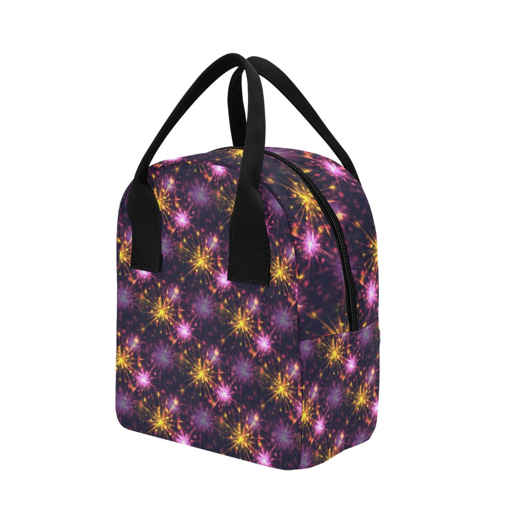 Firework Print Design LKS303 Insulated Lunch Bag