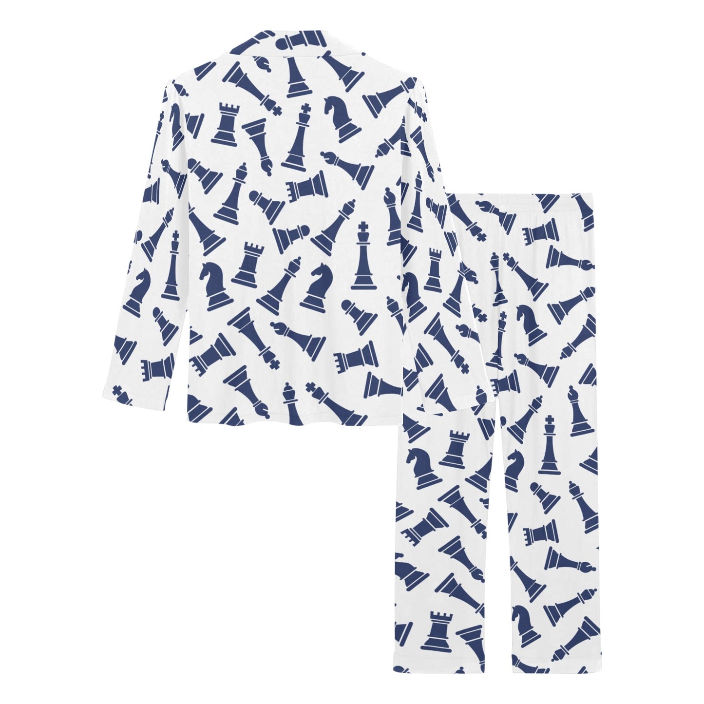 Chess Pattern Print Design 03 Women's Long Pajama Set