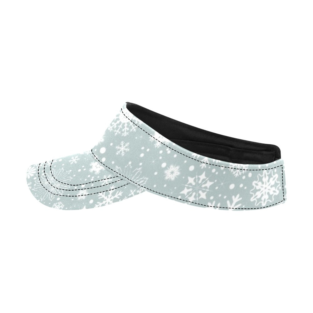Snowflake Print Design LKS303 Unisex Sun Visor