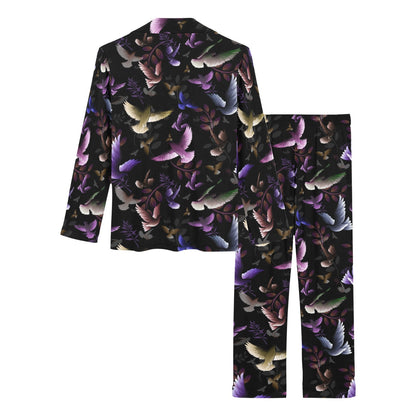 Pigeon Pattern Print Design 01 Women's Long Pajama Set
