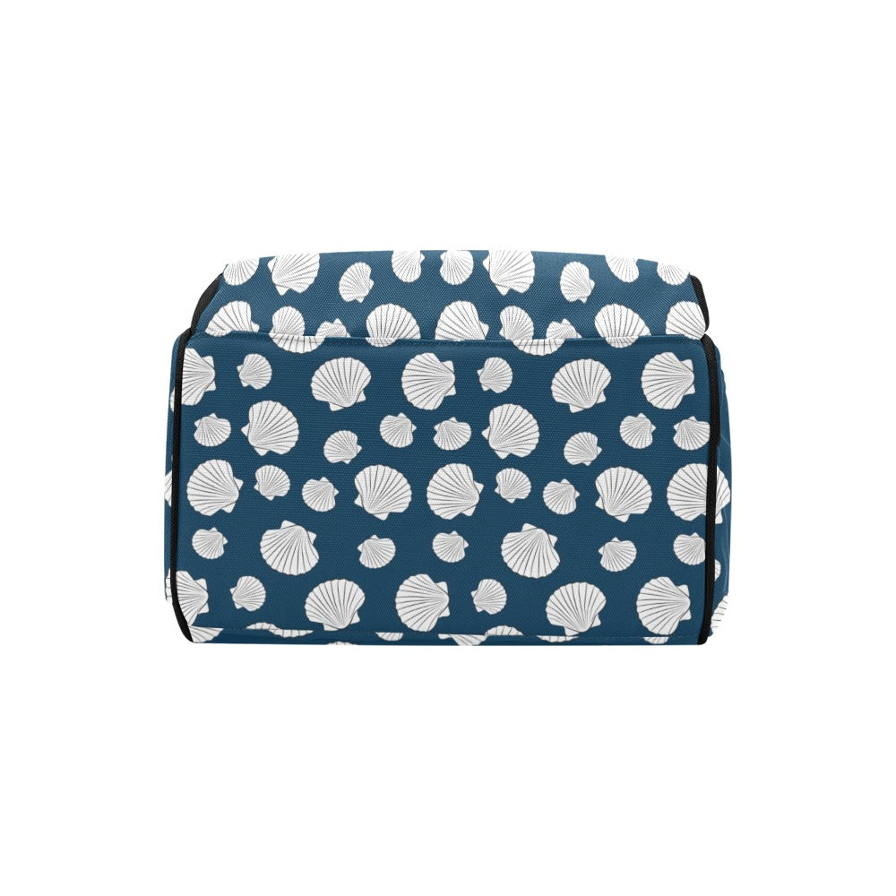 Seashell Print Design LKS3012 Diaper Bag Backpack