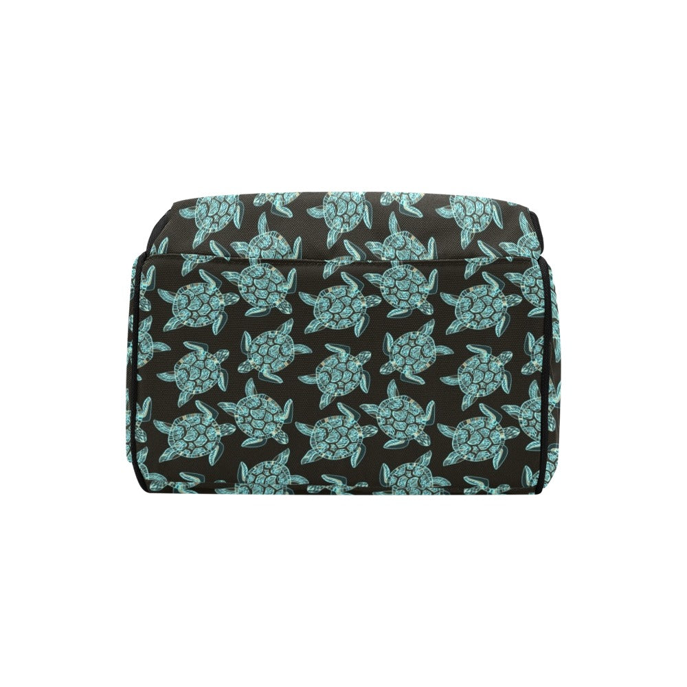 Sea Turtle Print Design LKS302 Diaper Bag Backpack