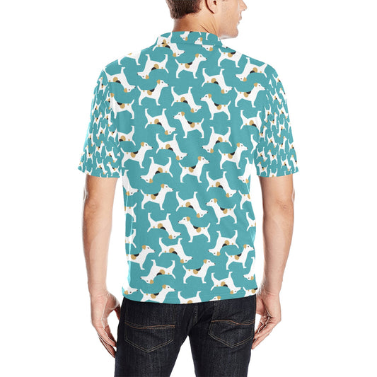 Russell Terriers Print Design LKS301 Men Polo Shirt