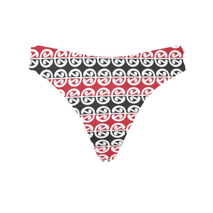 Maori Classic Themed Design Print Women's Thongs
