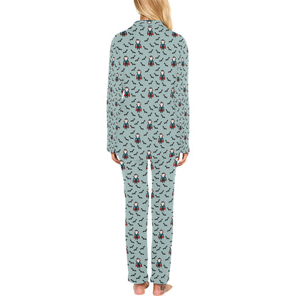 Vampire Print Design LKS304 Women's Long Pajama Set