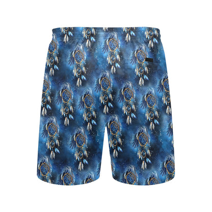 Eagles Dream Catcher Themed Men's Swim Trunks Beach Shorts