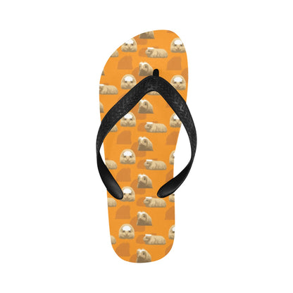 Guinea Pig Print Design LKS403 Flip Flops