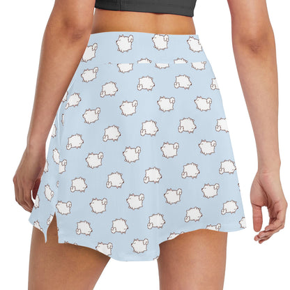 Samoyeds Print Design LKS301 17" Golf & Pickleball Skort with Pockets