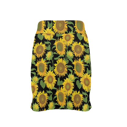 Sunflower Print Design LKS302 17" Golf & Pickleball Skort with Pockets