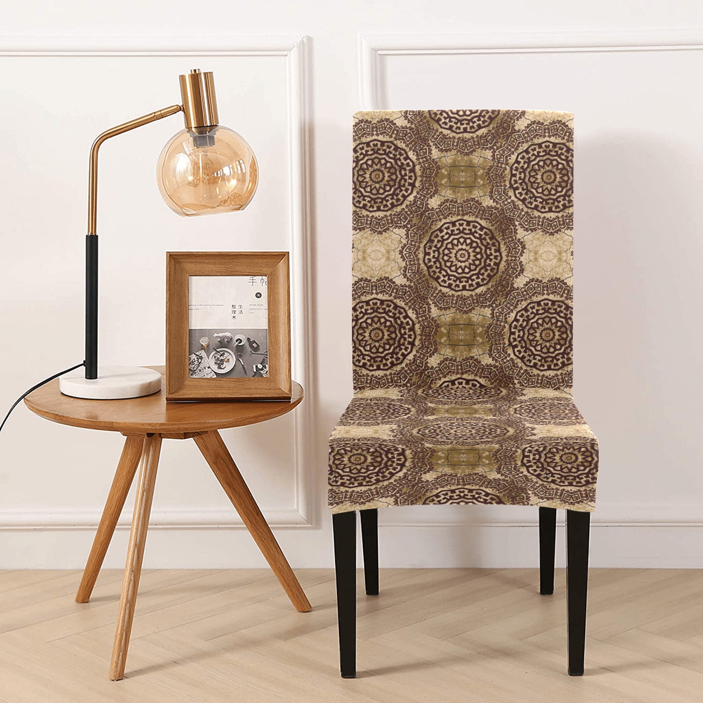 Ancient Greek Symbol Print Design LKS309 Dining Chair Slipcover