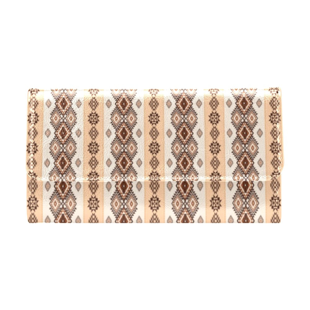 Native Classic Pattern Print Women's Trifold Wallet