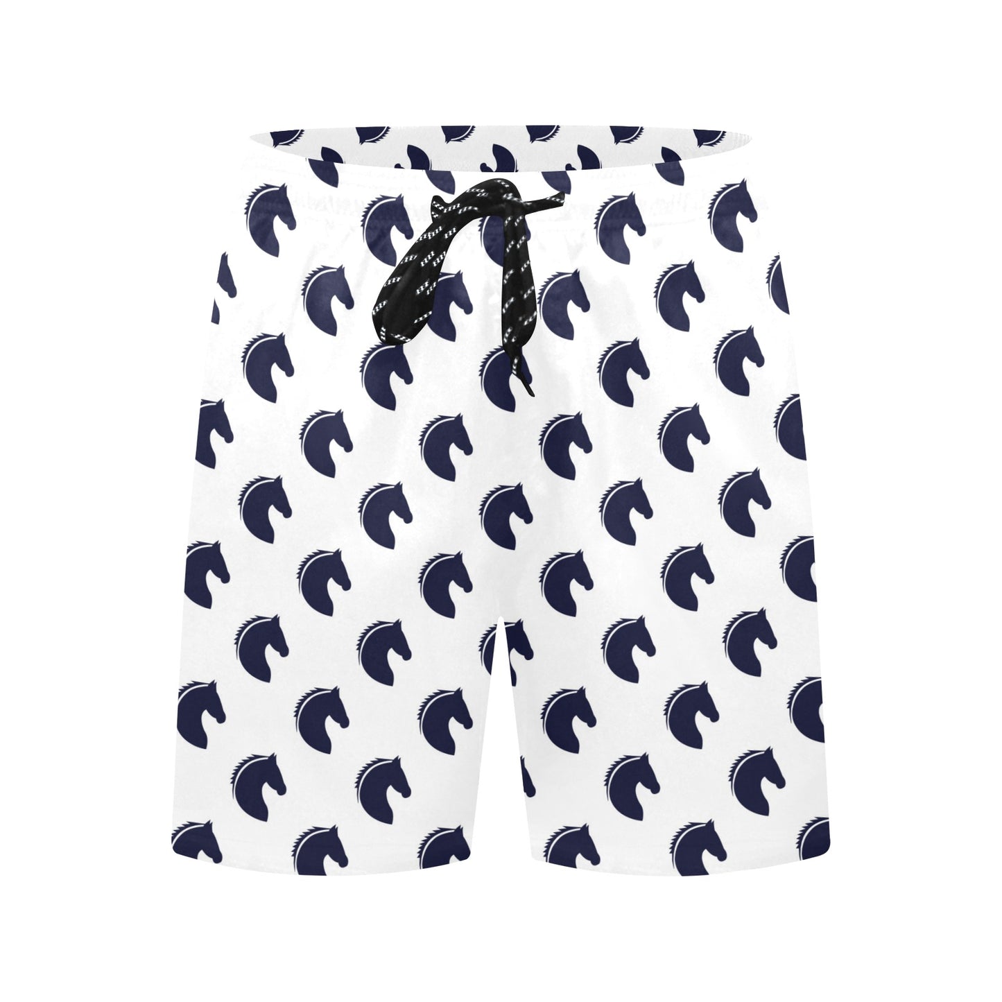 Horse Head Print Design LKS303 Men's Swim Trunks Beach Shorts