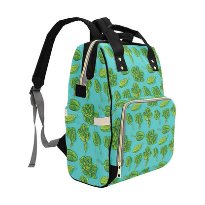 Spinach Print Design LKS301 Diaper Bag Backpack