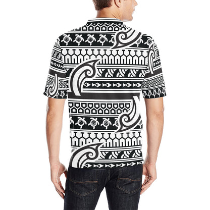 Samoan Style Print Design LKS305 Men Polo Shirt