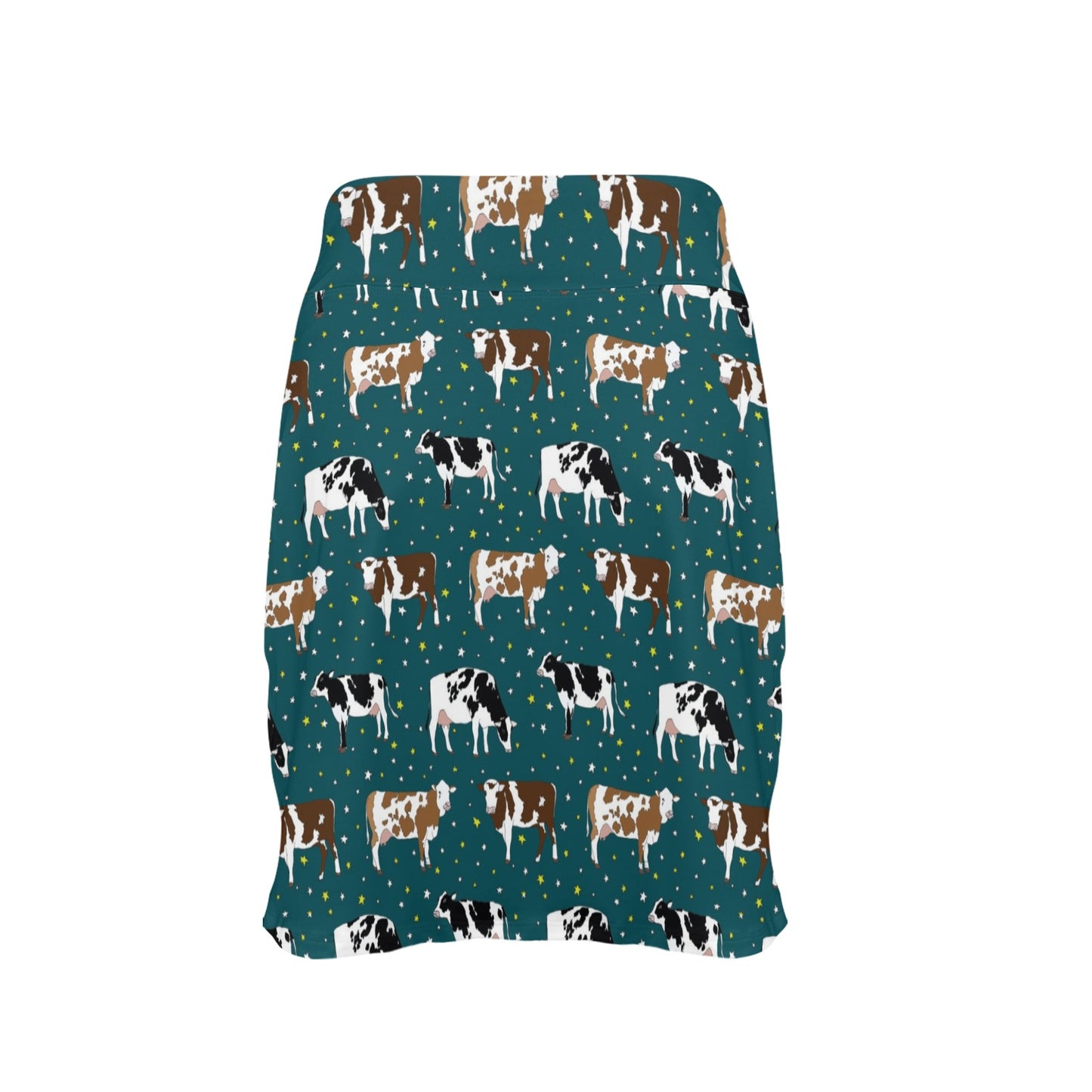 Cattle Print Design LKS404 17" Golf & Pickleball Skort with Pockets