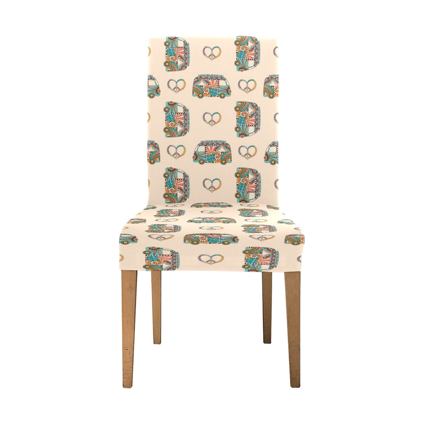 Russell Terriers With Bone Print Design LKS302 Dining Chair Slipcover