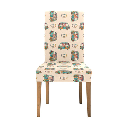 Russell Terriers With Bone Print Design LKS302 Dining Chair Slipcover