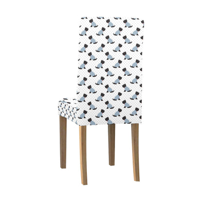 Scottish Terriers Print Design LKS3013 Dining Chair Slipcover