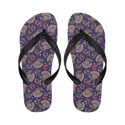 Turkey Print Design LKS401 Flip Flops