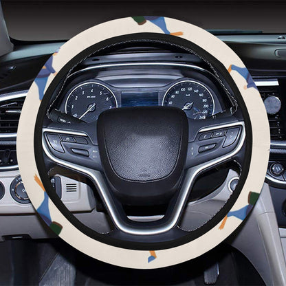 Scuba Driver Print Design LKS301 Steering Wheel Cover with Elastic Edge