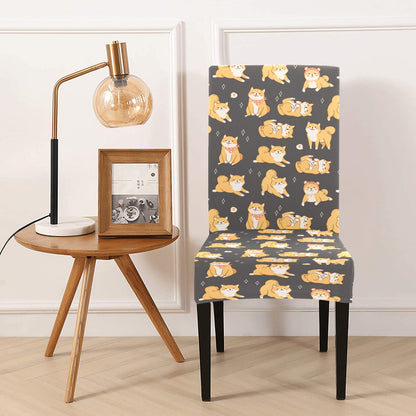 Shiba Inu Print Design LKS309 Dining Chair Slipcover