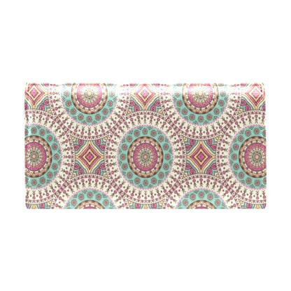 Bohemian Round Style Print Women's Trifold Wallet