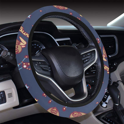 Taurus Print Design LKS304 Steering Wheel Cover with Elastic Edge